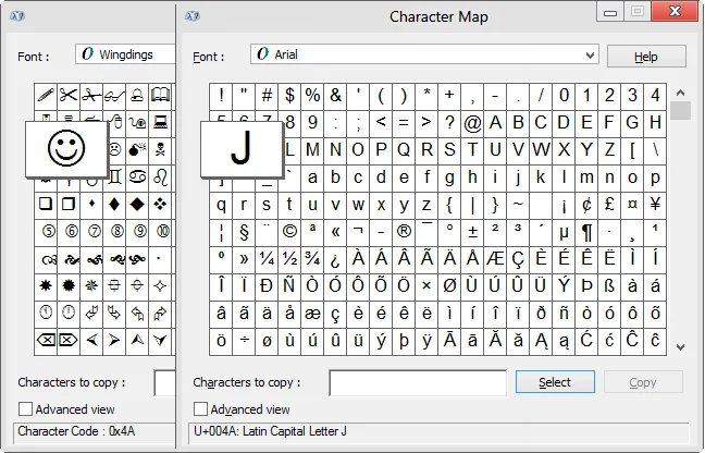 Windows Character Map Windows Character Map