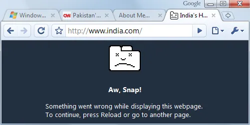 google chrome error google chrome error