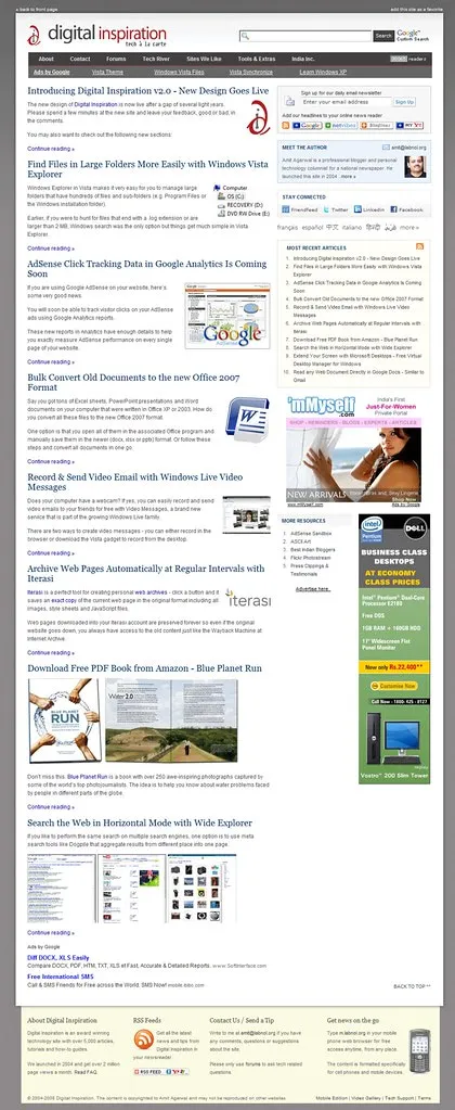 See the new Digital Inspiration v2.0