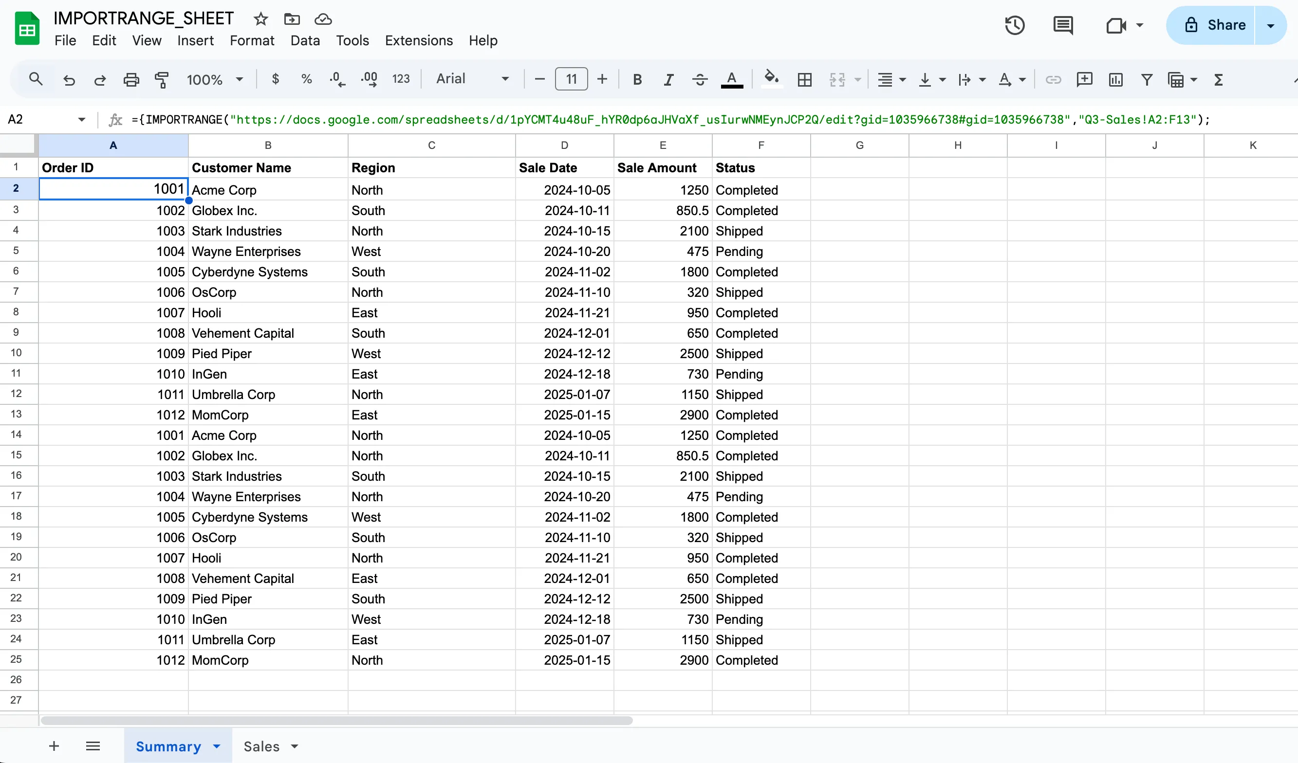 Stacking Data Vertically
