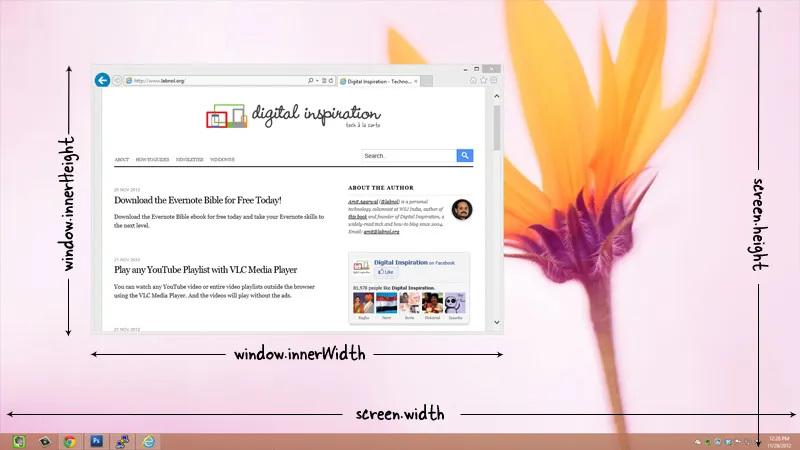 Browser Size vs Screen Resolution