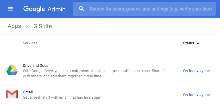 Enable Gmail Service