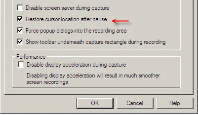 restore cursor location