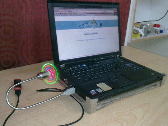 Laptop Cooling Pad - Side View