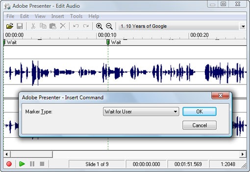 adobe presenter audio editor