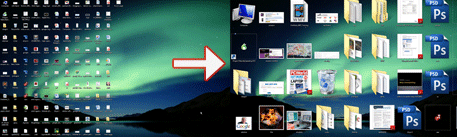 desktop icons size