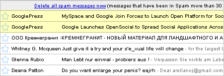 gmail google spam