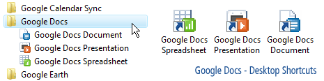 desktop shortcuts icons