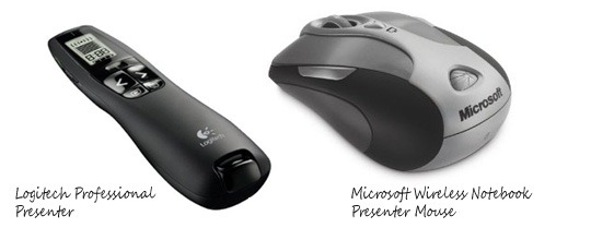 Wireless Presentation Remotes with Laser