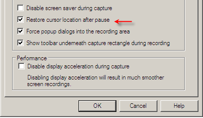 restore cursor location