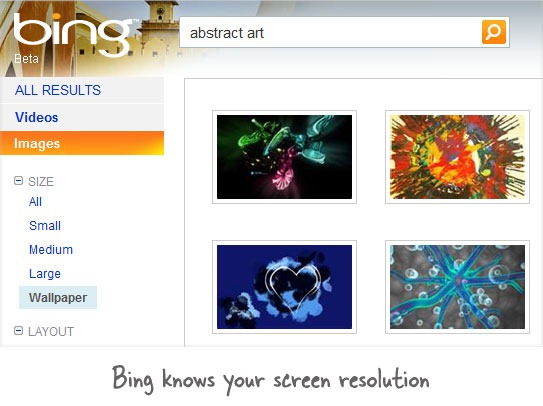 Search Wallpaper Images on Bing