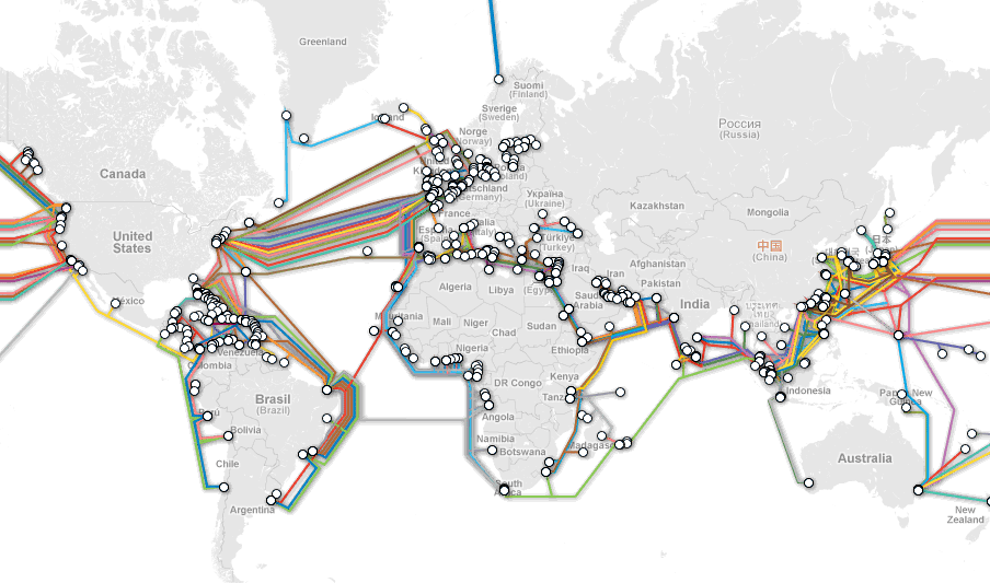 undersea cable map