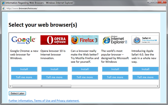 web browser ballot