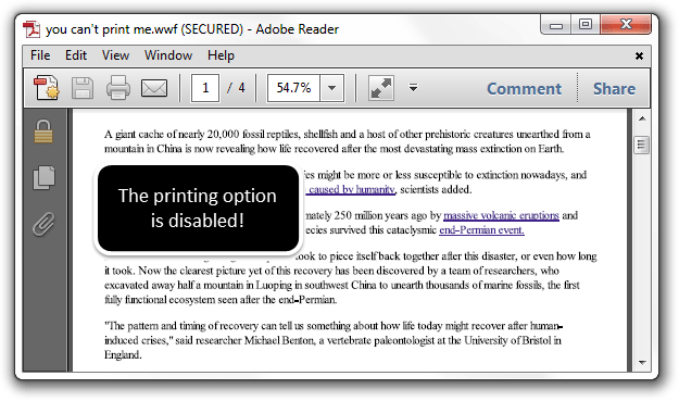 wwf printer for windows