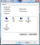 B: Change desktop icons in Vista