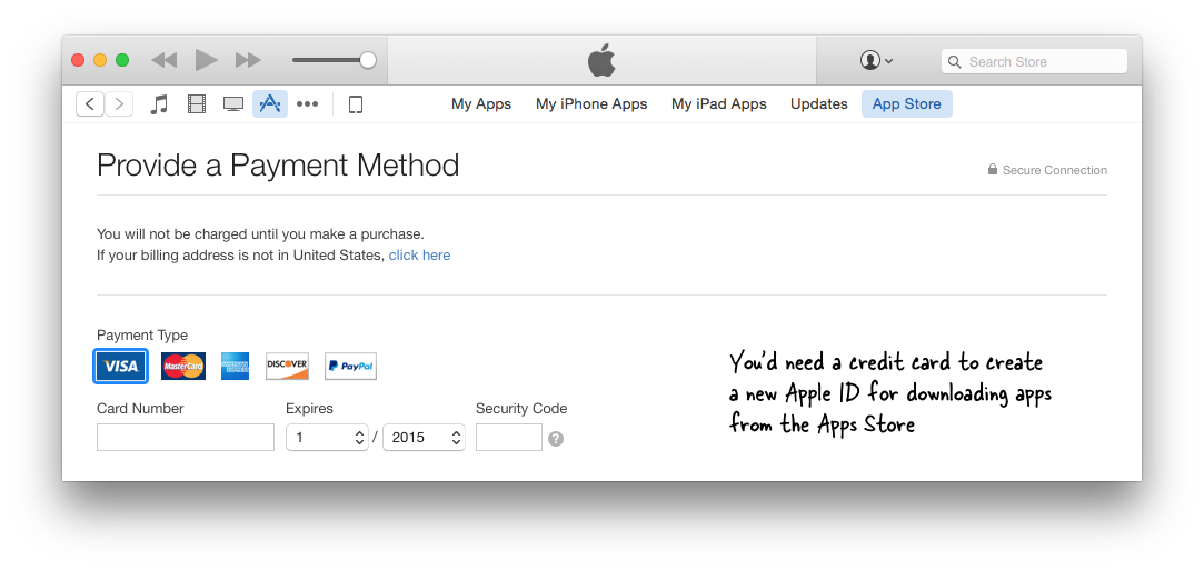 Apple ID for US iTunes Store