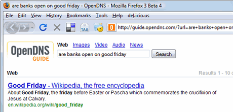 opendns firefox google search