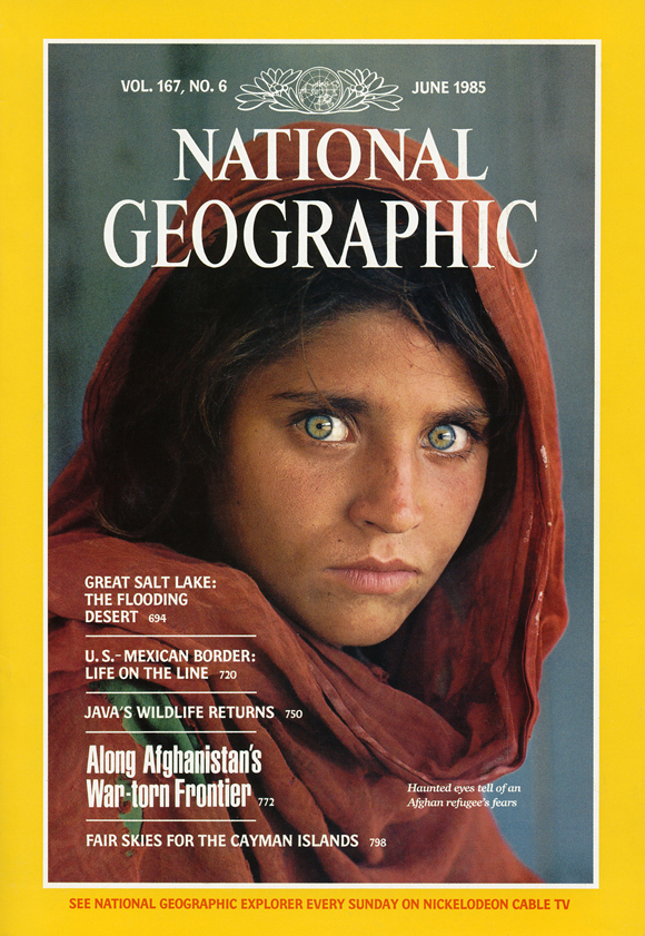 afghan  girl national geographic cover