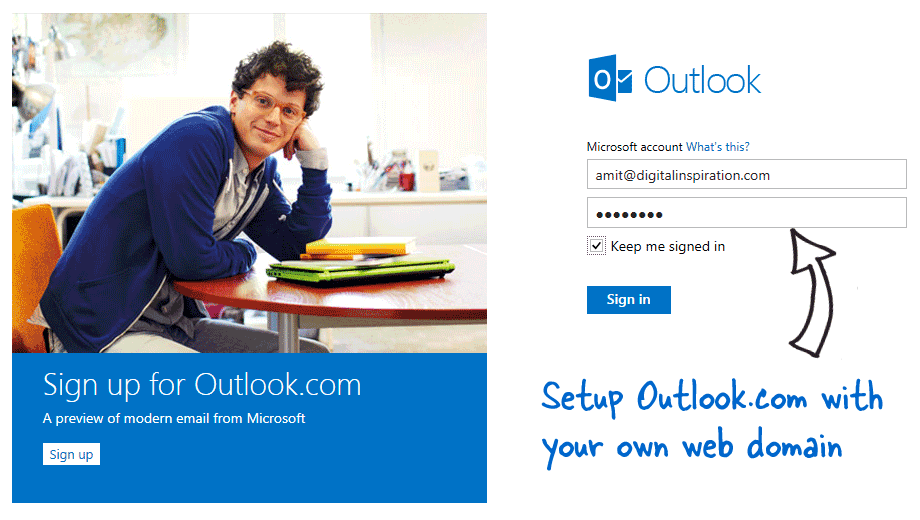 Outlook Mail on Custom Domains