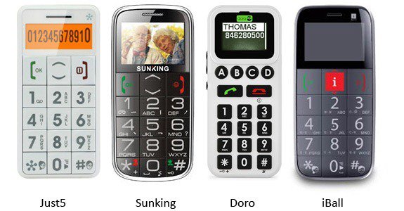 senior people phones