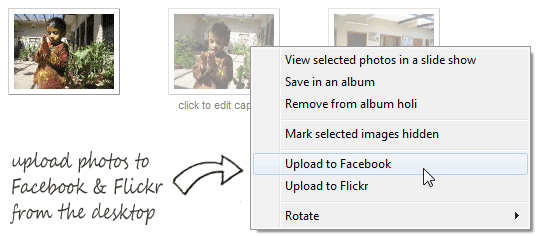 upload pictures to facebook