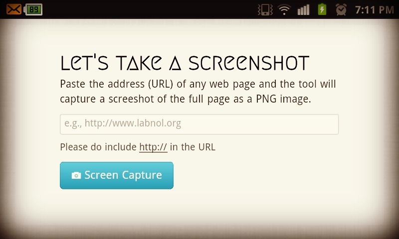 web screenshots