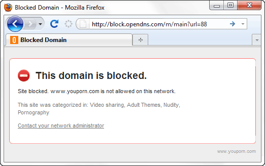 Website Blocked