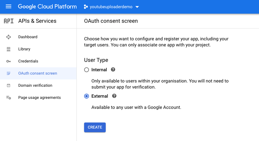 Oauth Consent Screen