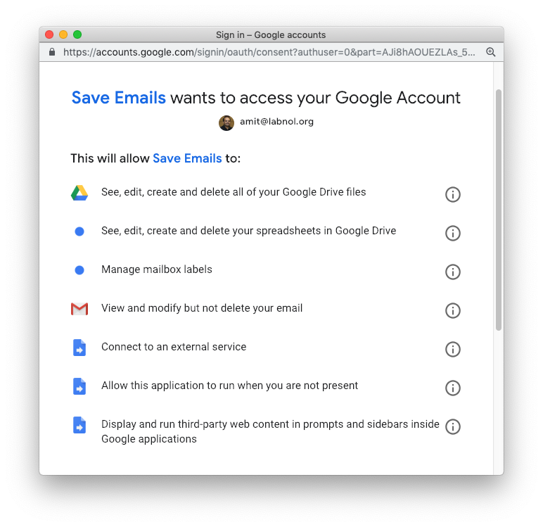 Save Gmail to Google Drive