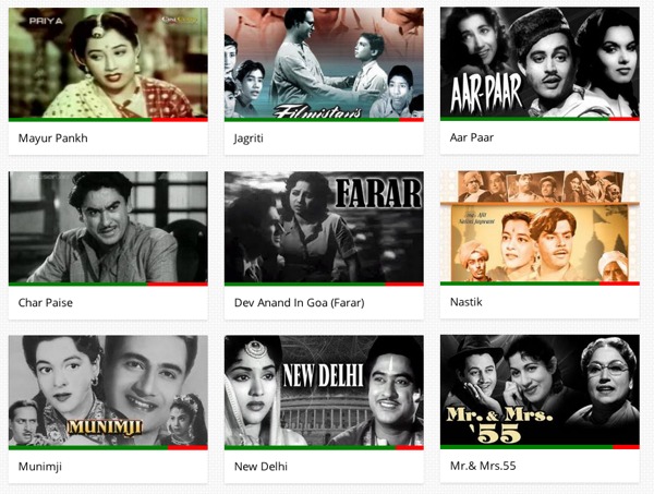 Switch to Hindi in the dropdown and find bollywood movies that are free on YouTube