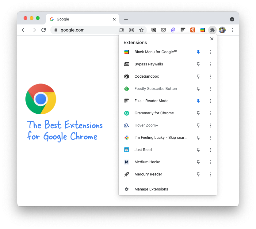 Best Google Chrome extensions