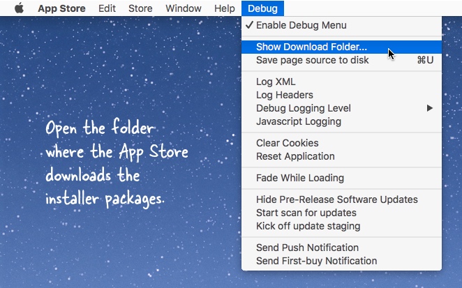Mac App Store Download Folder