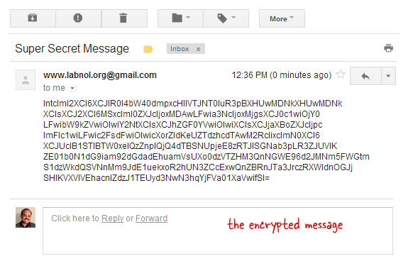 Encrypted Message in Gmail