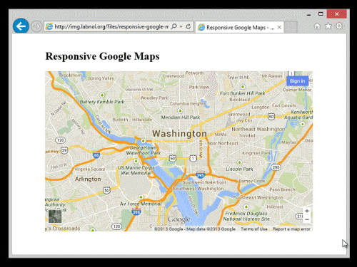Responsive Google Maps resize automatically based on the screen size