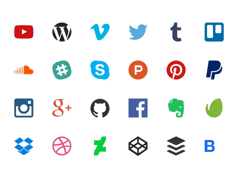Social Media SVG Icons
