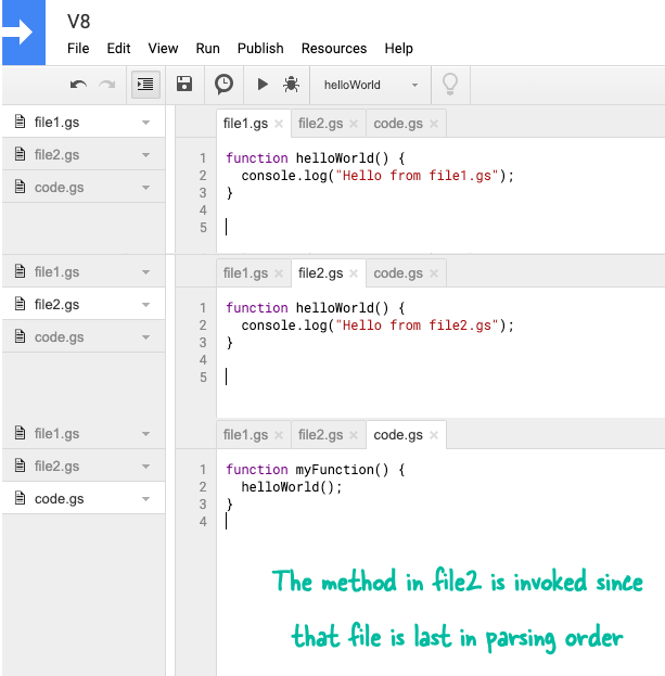 Google Apps Script Modules